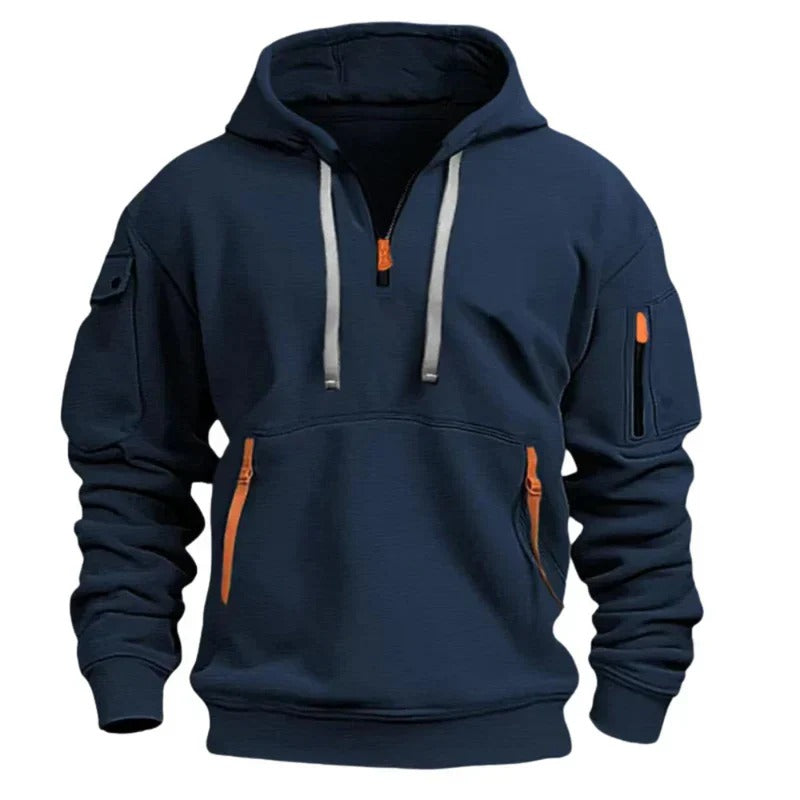 Locker sitzendes Sweatshirt mit Rundhalsausschnitt für Herren