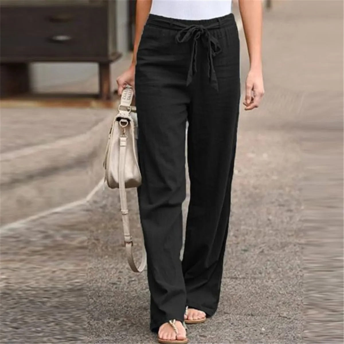 Damen Locker Sitzende Hose