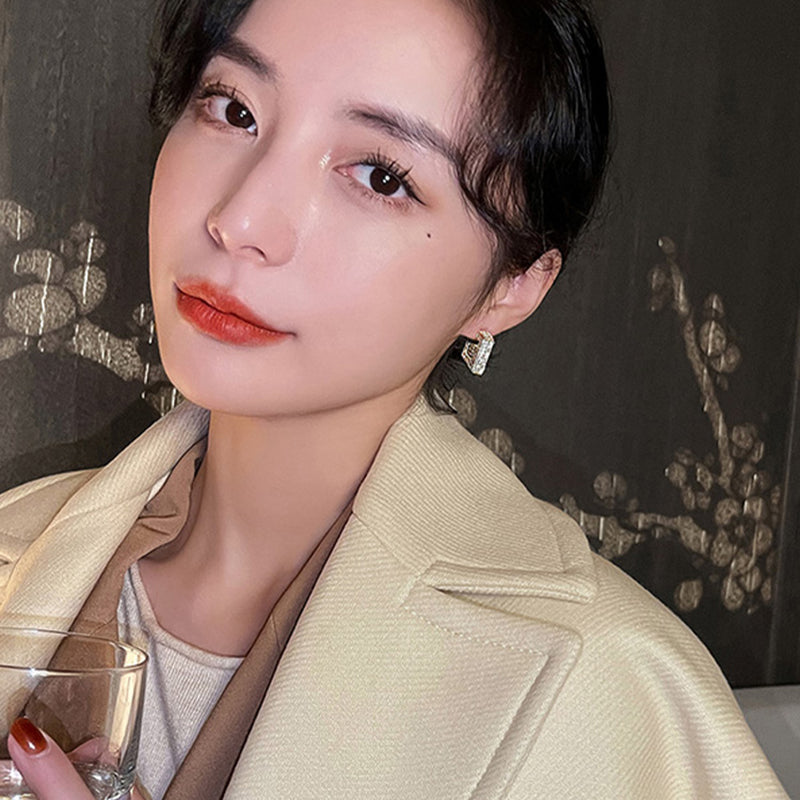 Damen-Ohrhänger mit quadratischem Design 2