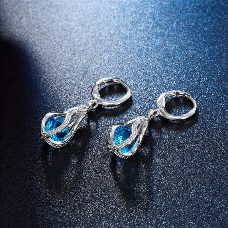 Damen-Set mit Halskette und Ohrringen im Schneeflocken-Design 8