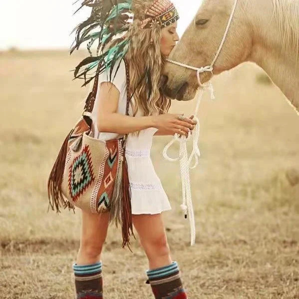 Damen-Umhängetasche mit Knotendesign für den täglichen Gebrauch