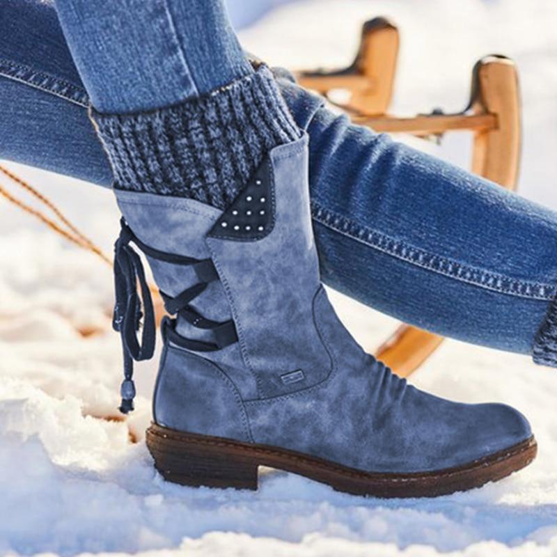 Damen-Winterstiefel mit stützender Sohle 8