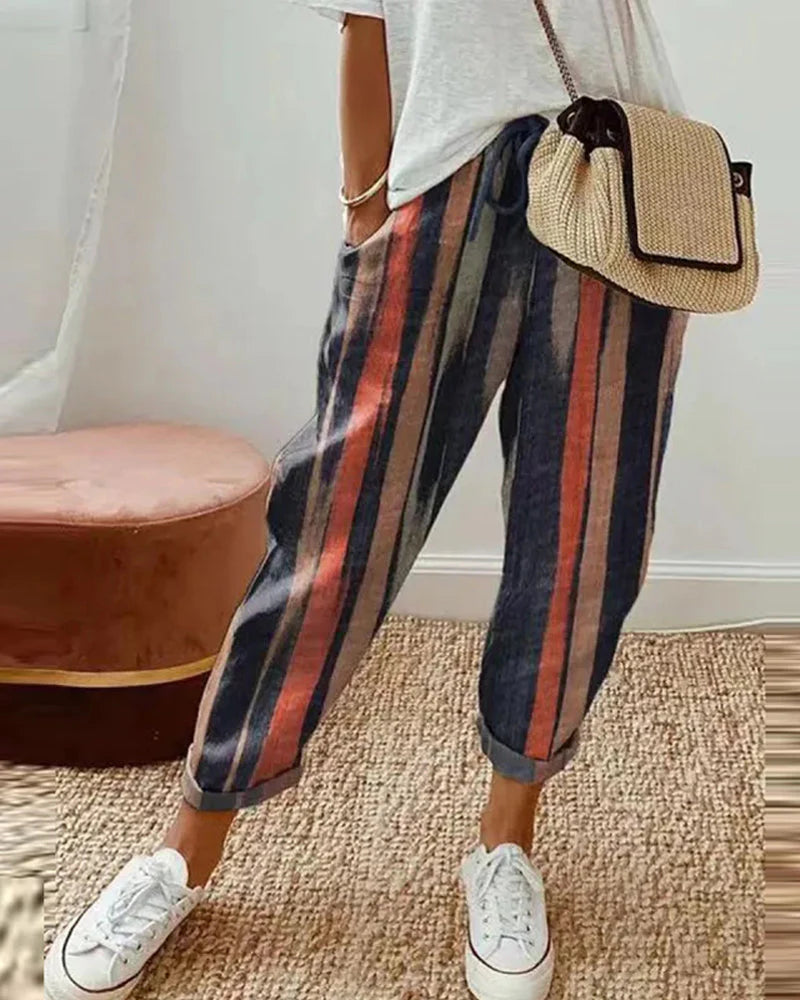 Damen Bedruckte Hose