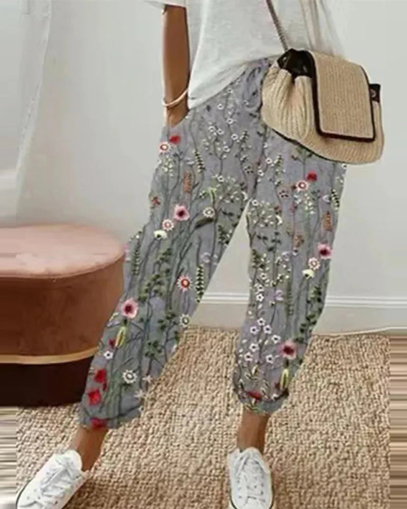 Damen Bedruckte Hose