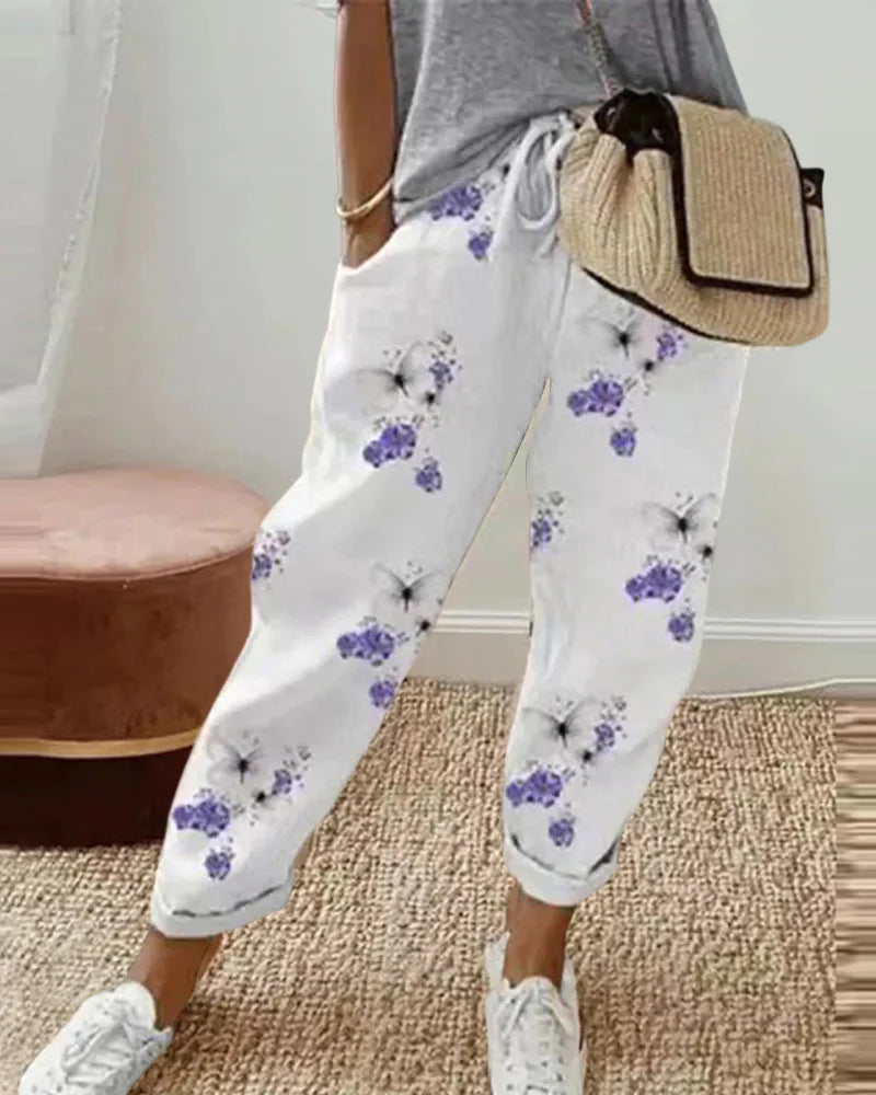 Damen Bedruckte Hose