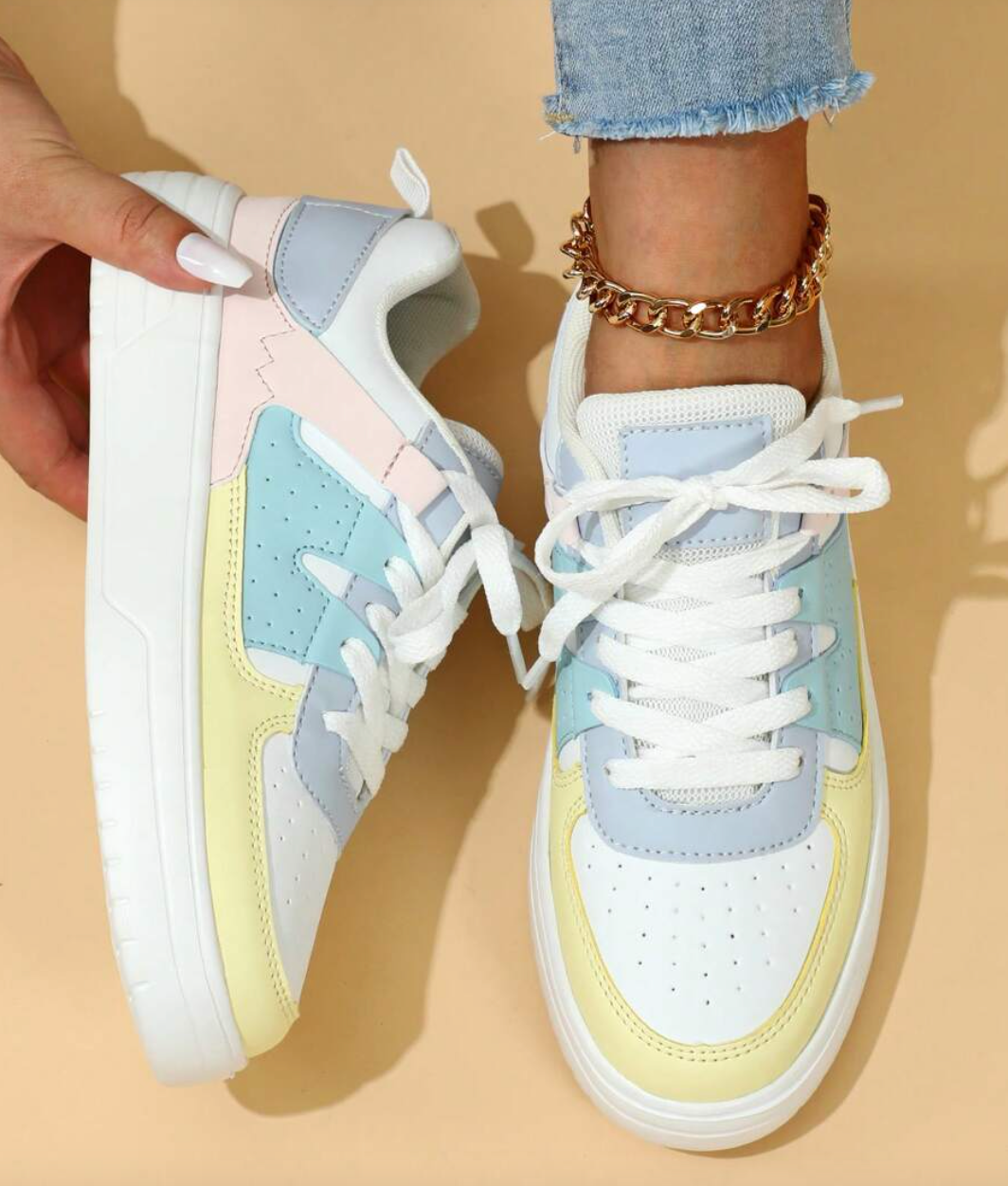 Damen Bequeme Sneakers mit Atmungsaktivem Design und Stabiler Sohle 0