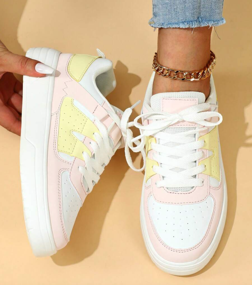 Damen Bequeme Sneakers mit Atmungsaktivem Design und Stabiler Sohle 1