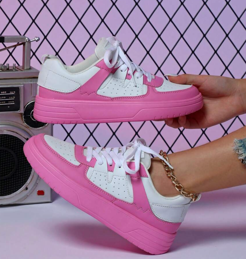 Damen Bequeme Sneakers mit Atmungsaktivem Design und Stabiler Sohle 10
