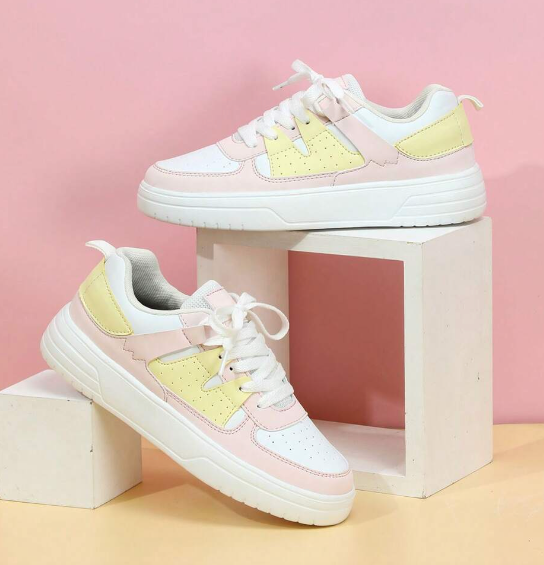 Damen Bequeme Sneakers mit Atmungsaktivem Design und Stabiler Sohle 2