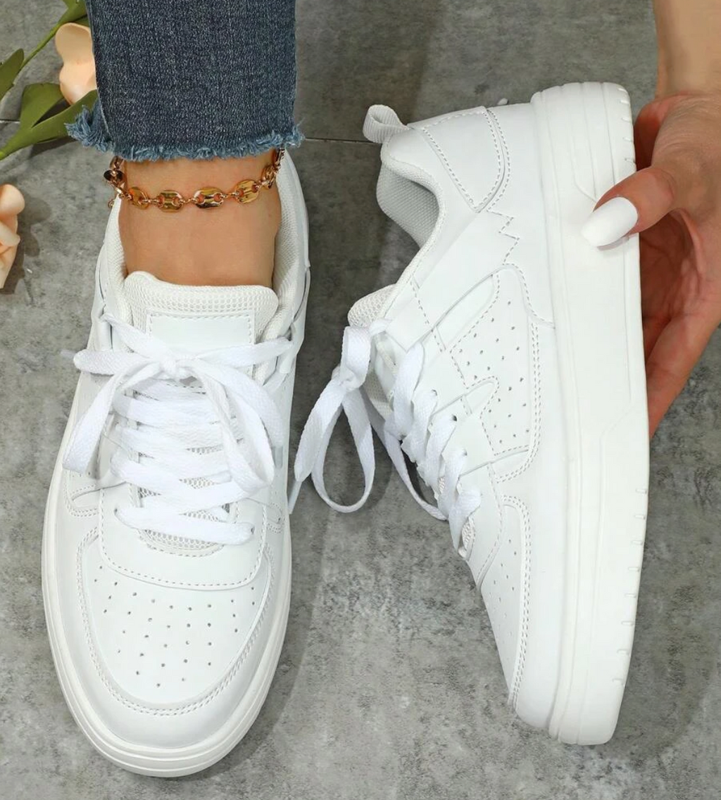 Damen Bequeme Sneakers mit Atmungsaktivem Design und Stabiler Sohle 3
