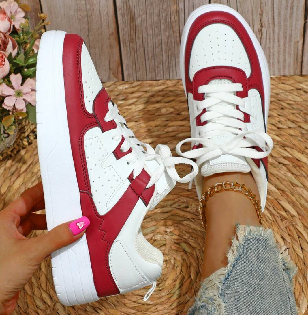 Damen Bequeme Sneakers mit Atmungsaktivem Design und Stabiler Sohle 7