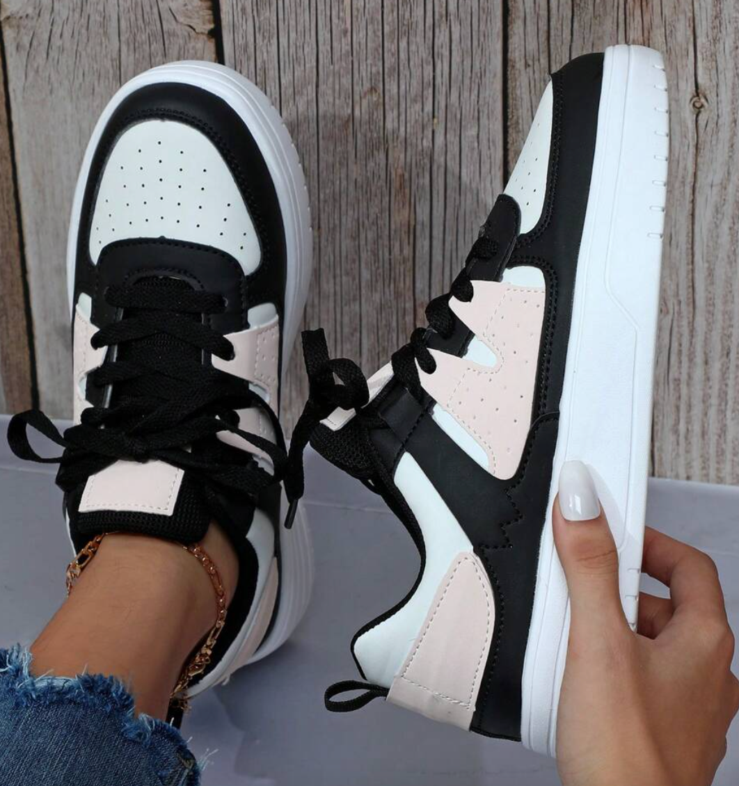Damen Bequeme Sneakers mit Atmungsaktivem Design und Stabiler Sohle 9