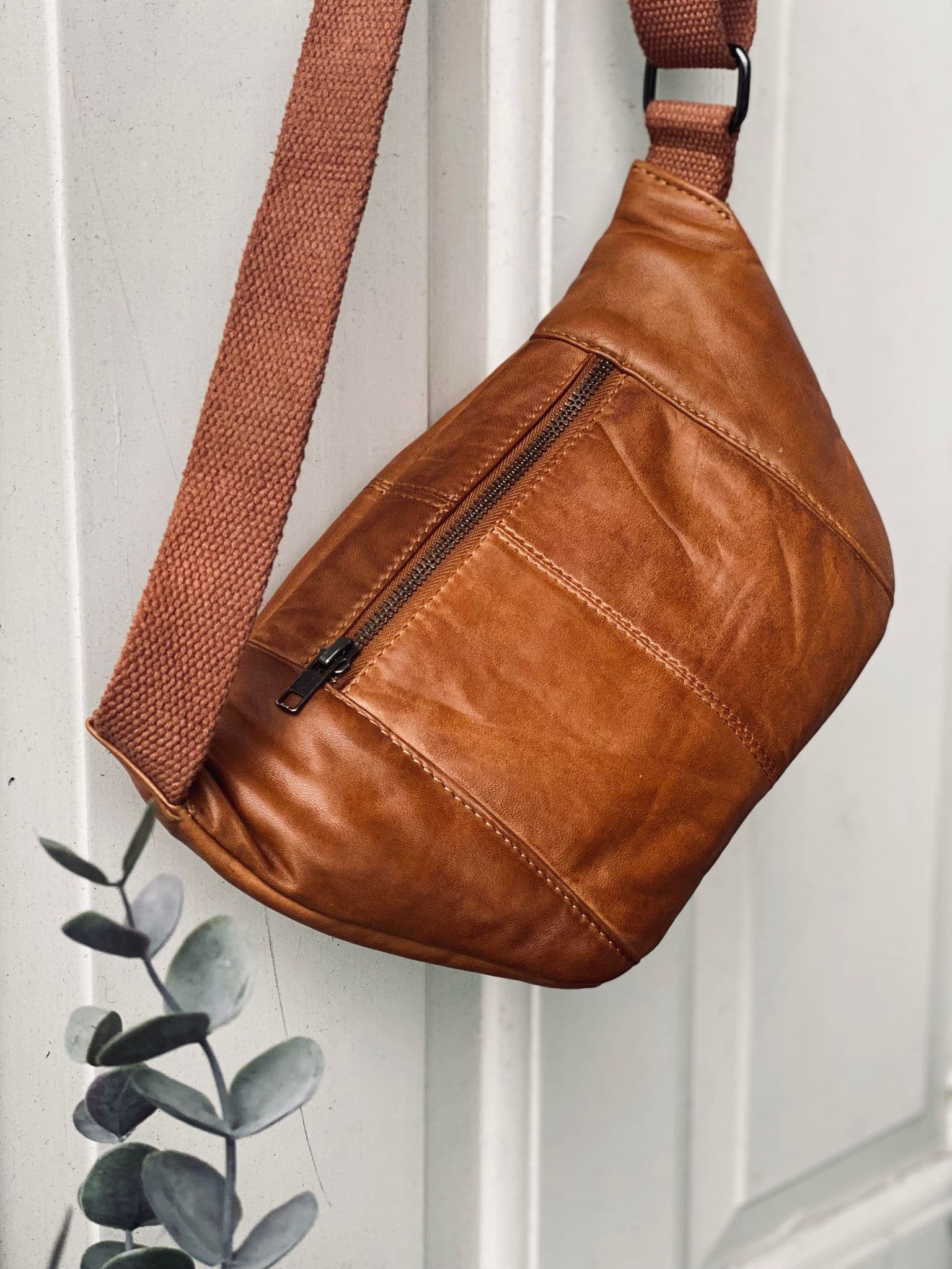 Damen Gürteltasche Mit Verstellbarem Riemen Und Reißverschlusstasche 3