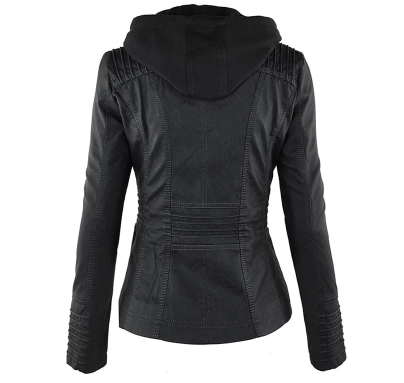 Damenjacke mit Kapuze und Weste für Herbst und Frühling