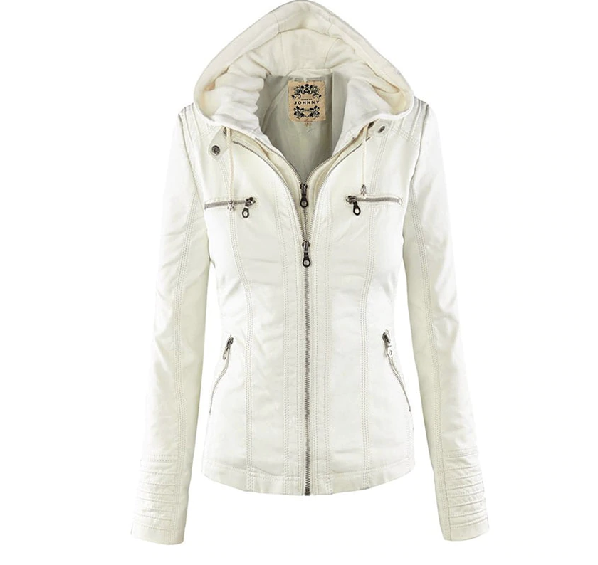 Damenjacke mit Kapuze und Weste für Herbst und Frühling