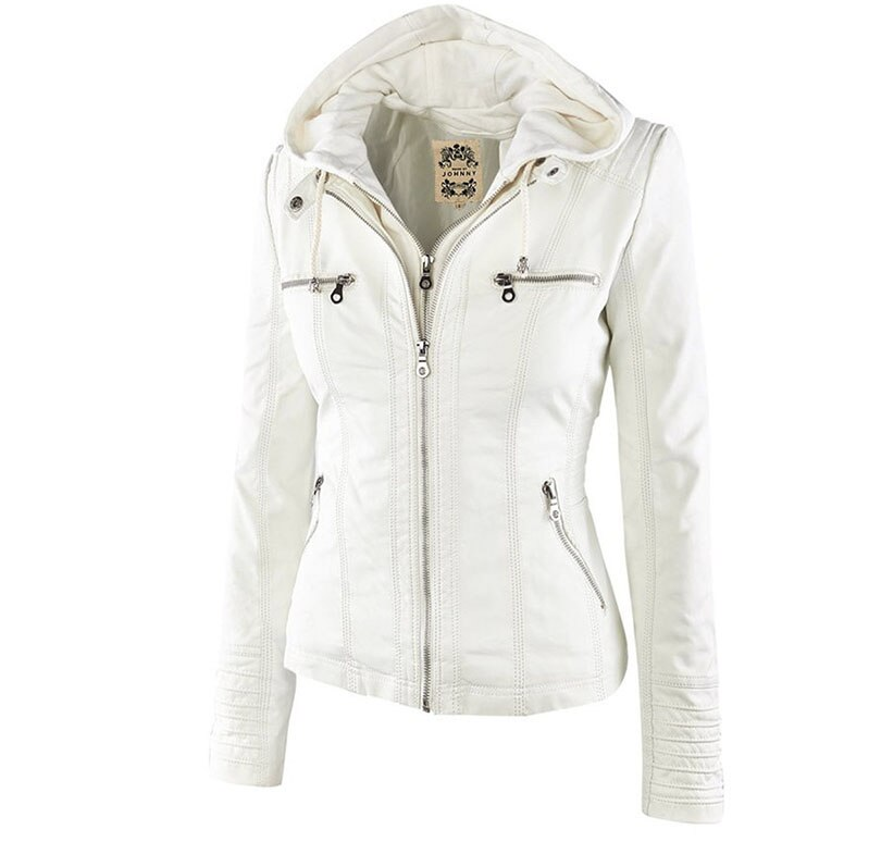 Damenjacke mit Kapuze und Weste für Herbst und Frühling