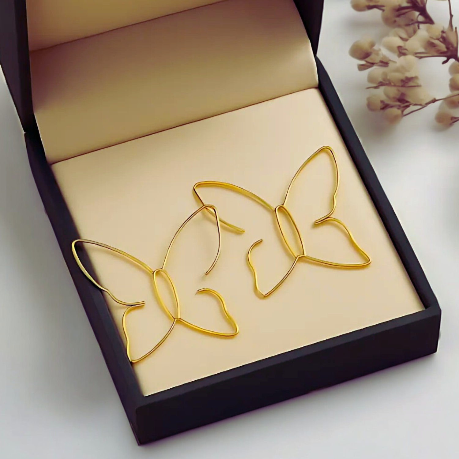 Damen Ohrringe mit Schmetterlings-Design 0