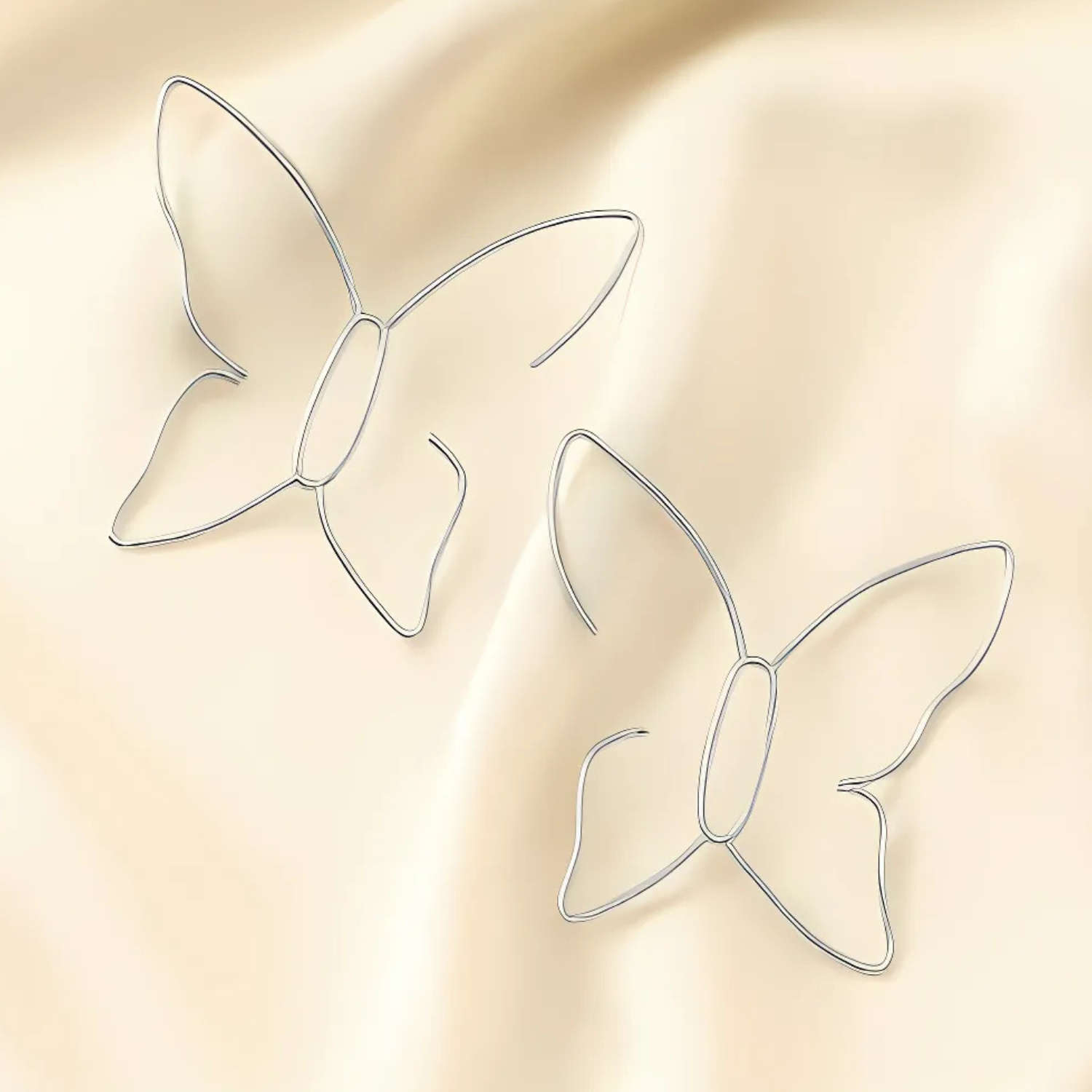 Damen Ohrringe mit Schmetterlings-Design 2