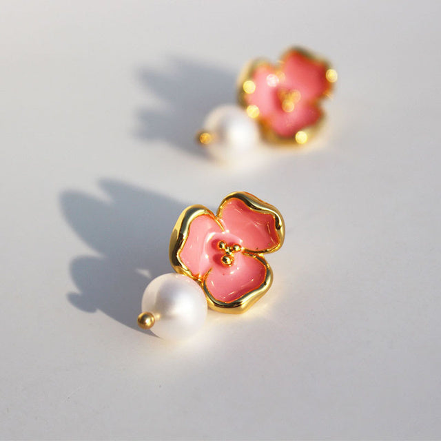 Damen Ohrstecker mit Herz-Design 5