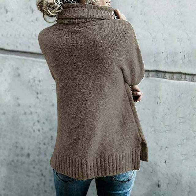 Damen Übergröße Rollkragenpullover 1