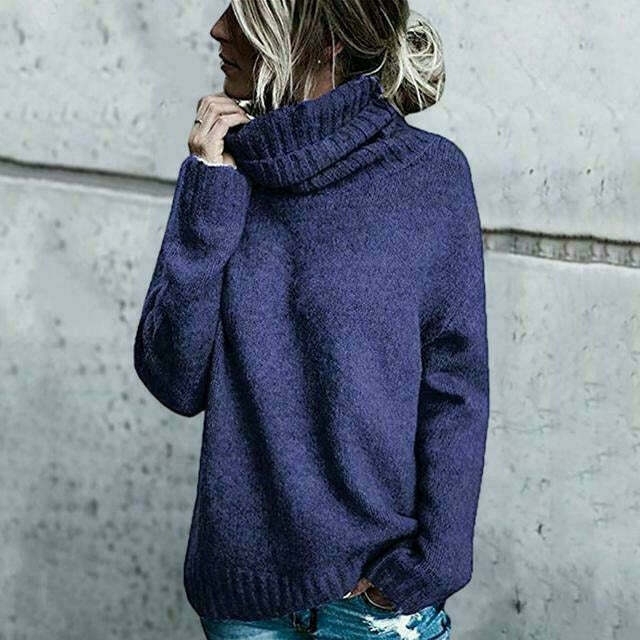Damen Übergröße Rollkragenpullover 3