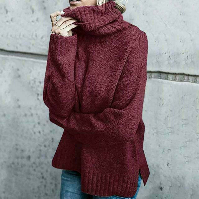 Damen Übergröße Rollkragenpullover 4