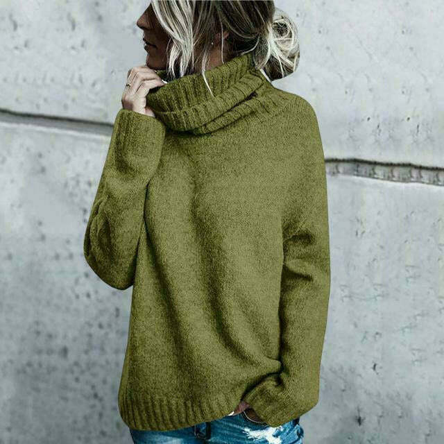 Damen Übergröße Rollkragenpullover 5