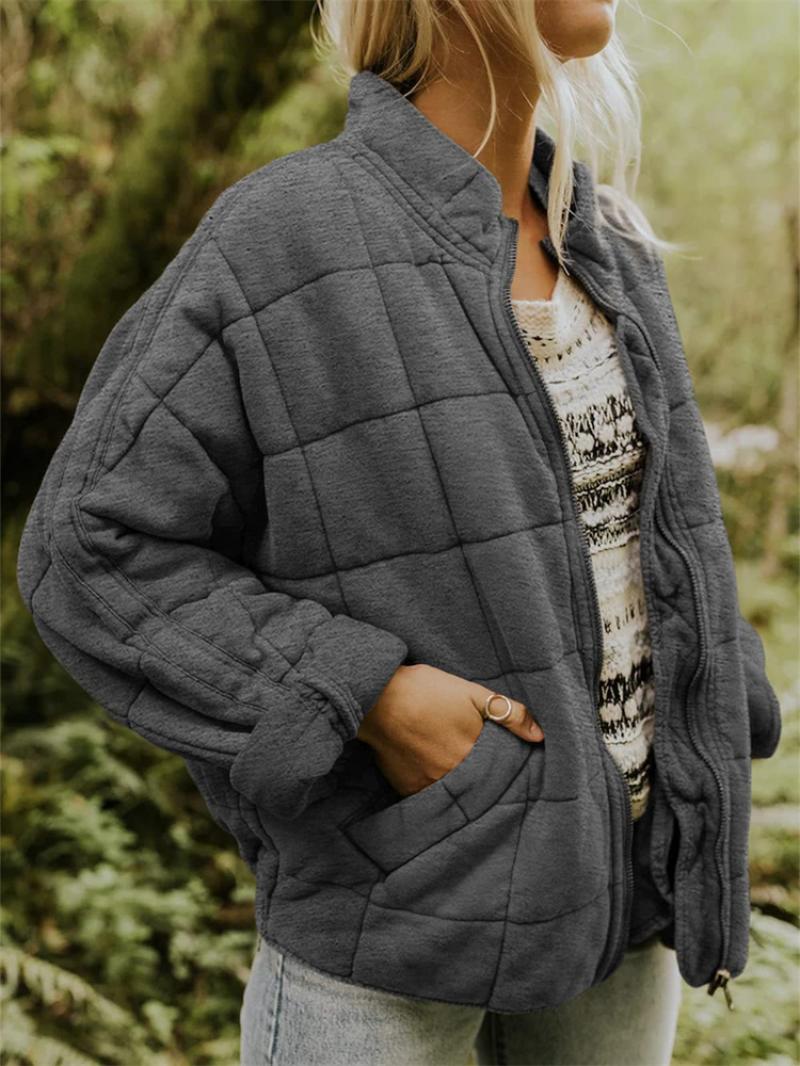 Damen Winterjacke mit durchgehendem Reißverschluss