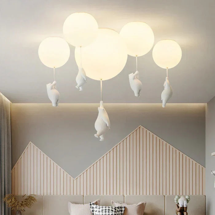 Deckenleuchte – LED Beleuchtung mit Bär und Ballon Design 4
