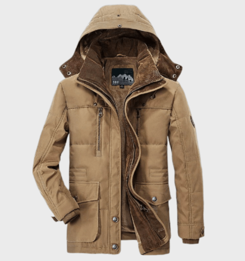 Herren Winterjacke mit Kapuze | Mit Reißverschluss