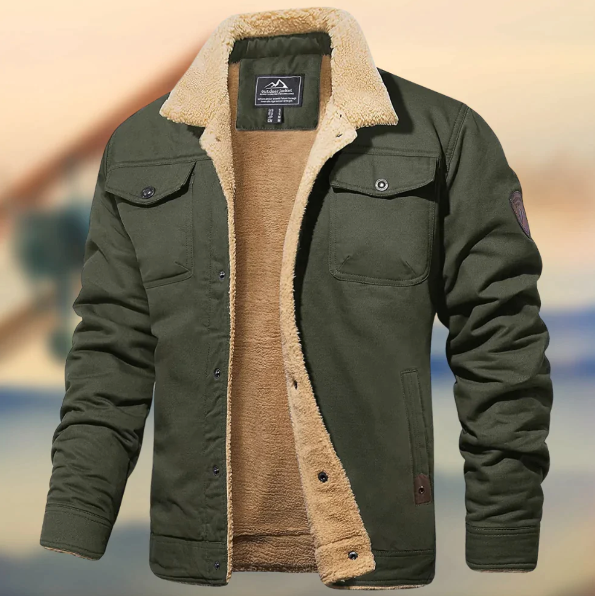 Herren Jacke | Mit Knopfleiste