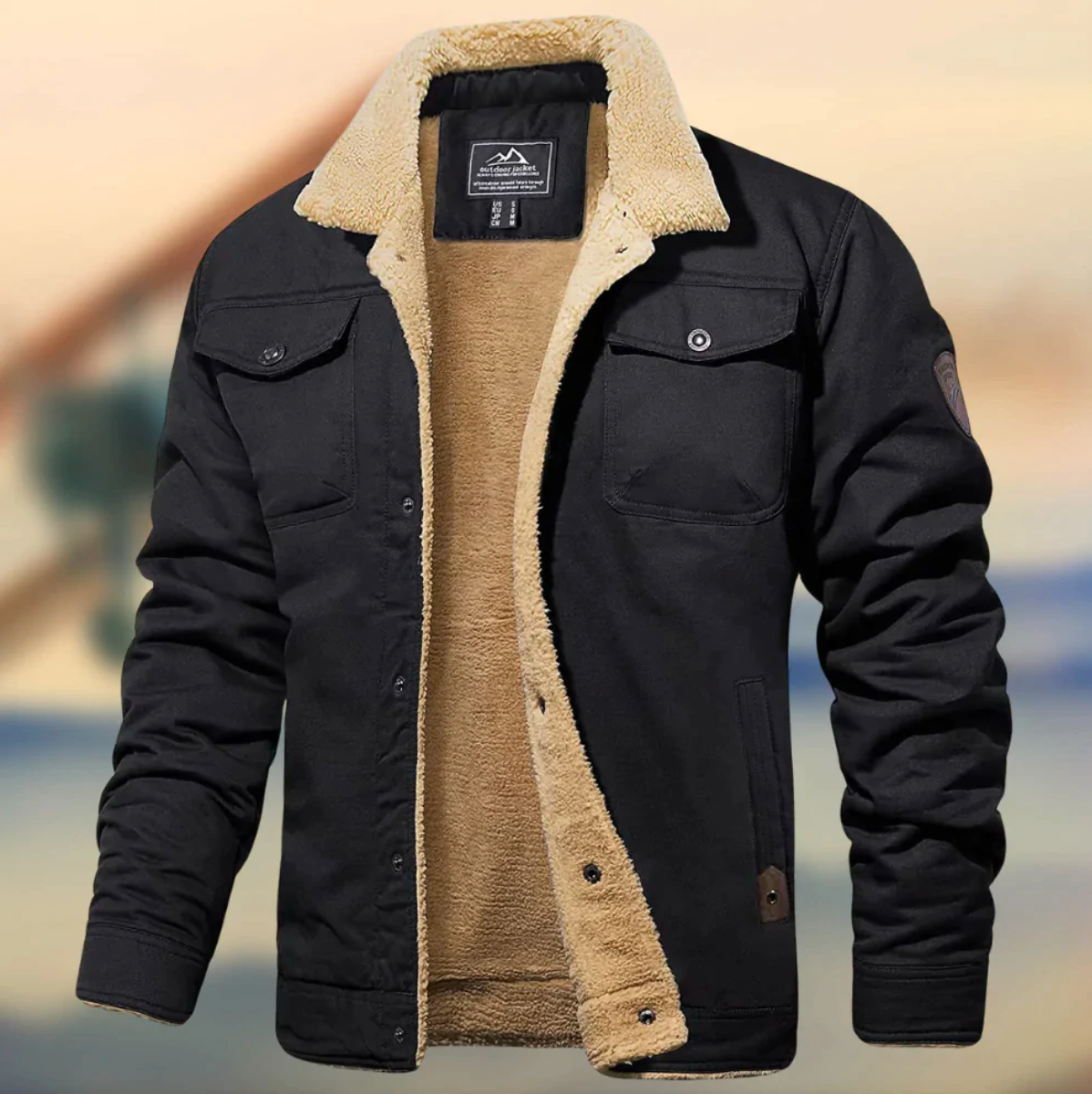 Herren Jacke | Mit Knopfleiste
