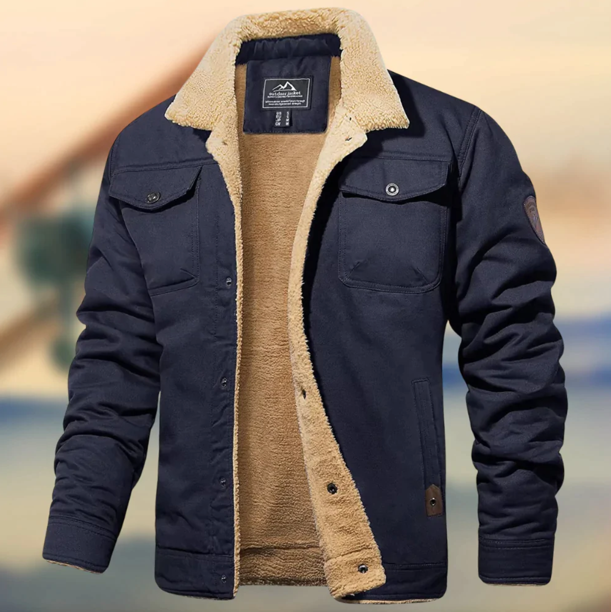 Herren Jacke | Mit Knopfleiste