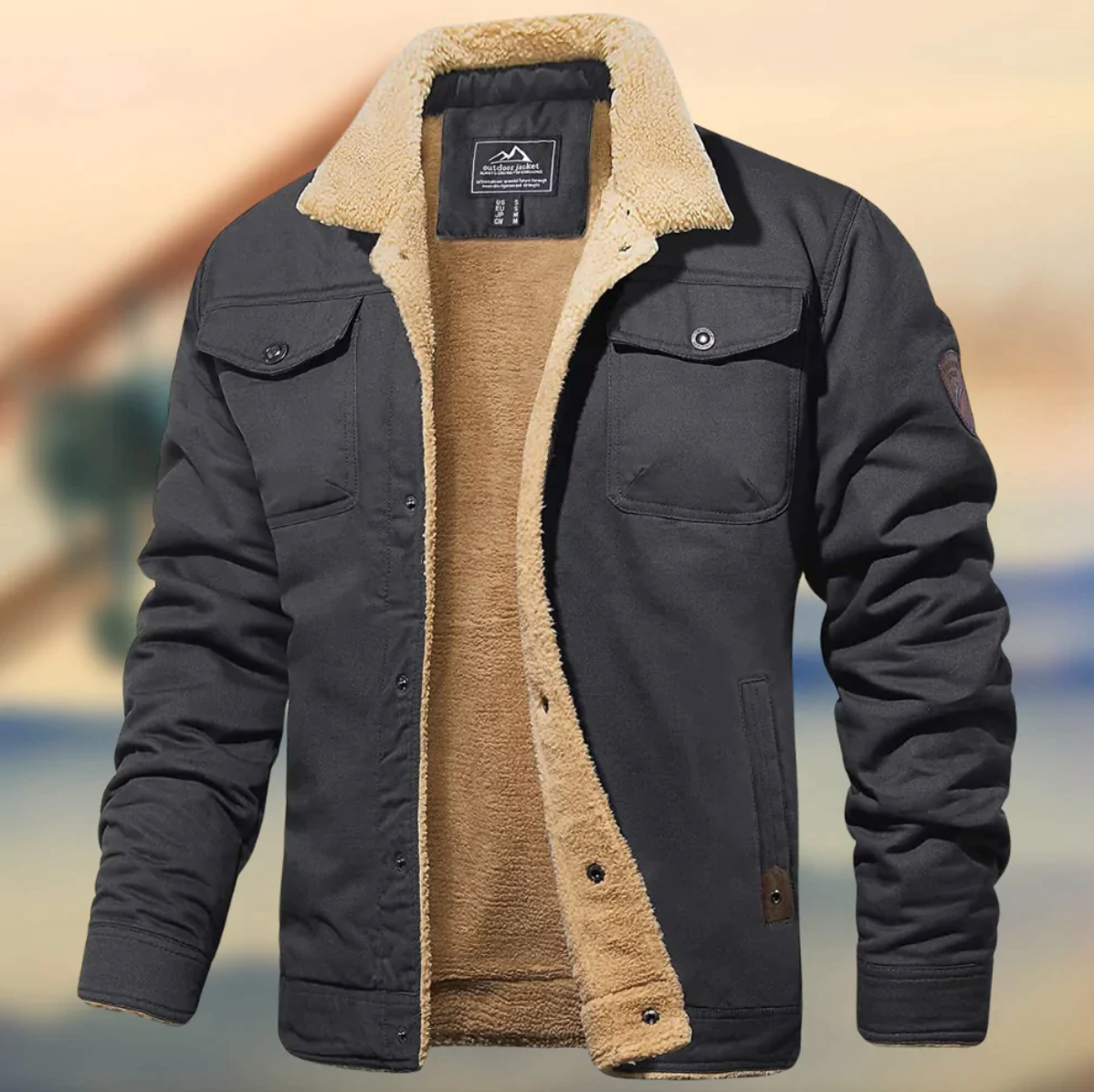 Herren Jacke | Mit Knopfleiste