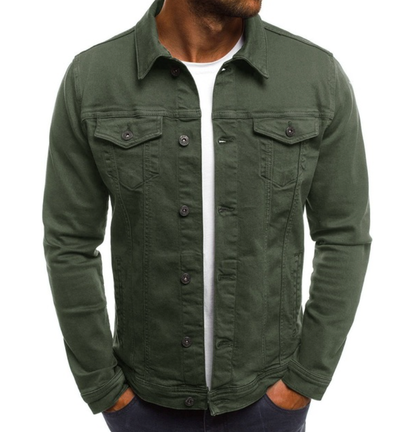 Herren Jacke | Mit Knopfleiste und Brusttaschen