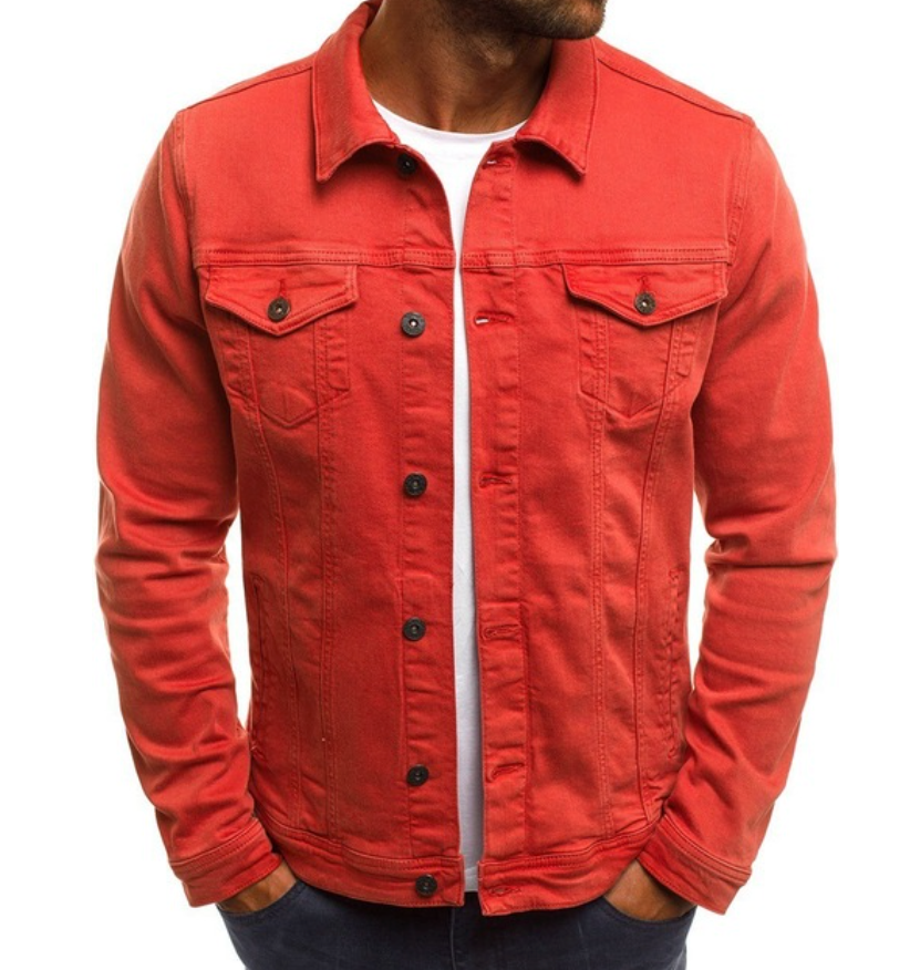 Herren Jacke | Mit Knopfleiste und Brusttaschen