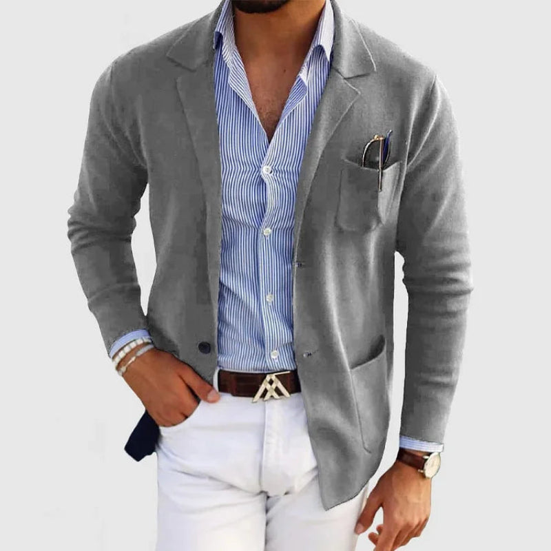Herren Blazer | Mit Knöpfen, Taschen, Klassischer Kragen