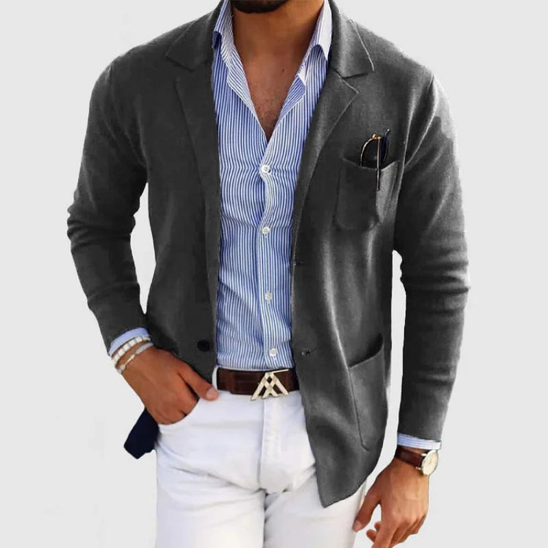 Herren Blazer | Mit Knöpfen, Taschen, Klassischer Kragen