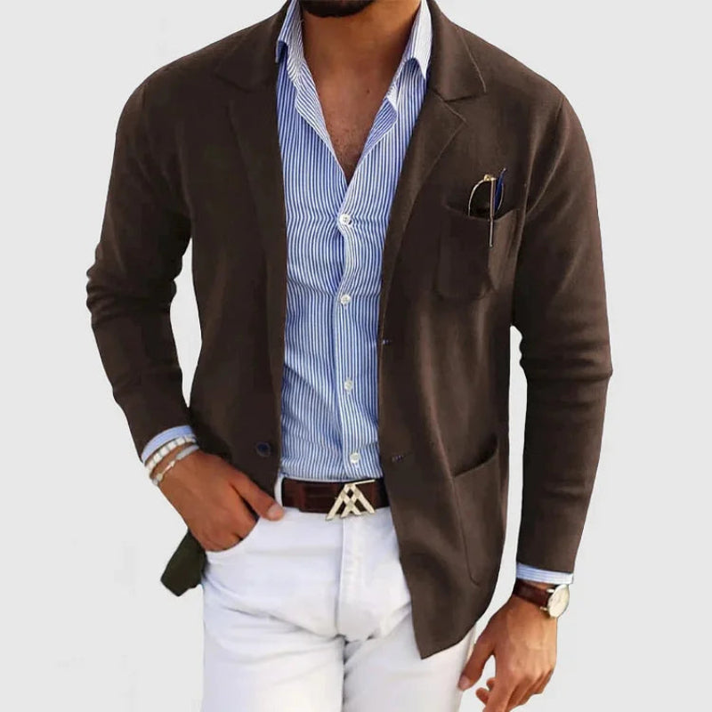 Herren Blazer | Mit Knöpfen, Taschen, Klassischer Kragen