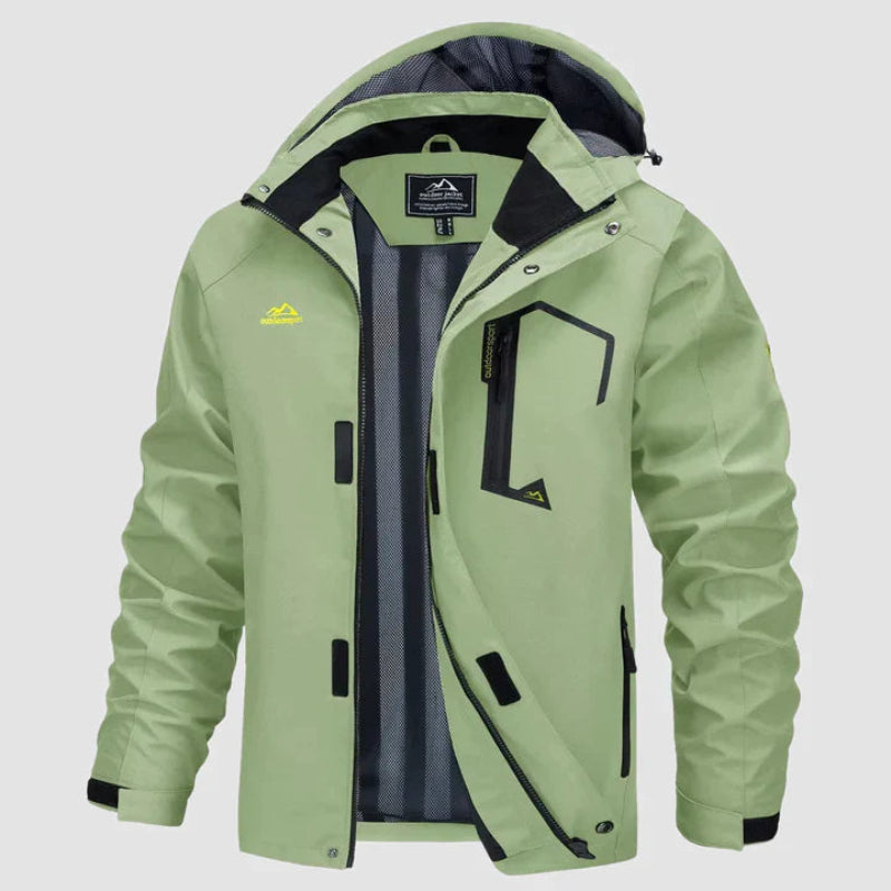 Herren Jacke mit Kapuze und Reißverschluss