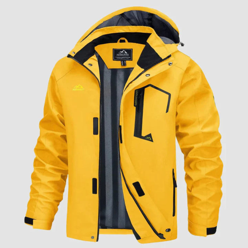 Herren Jacke mit Kapuze und Reißverschluss