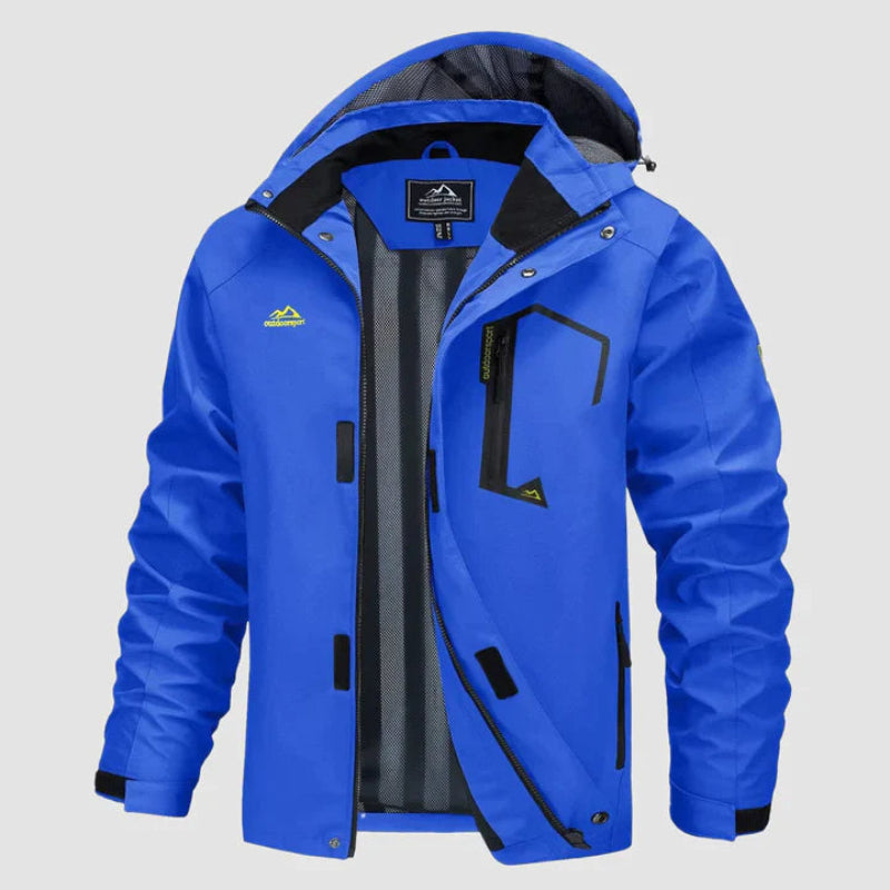 Herren Jacke mit Kapuze und Reißverschluss