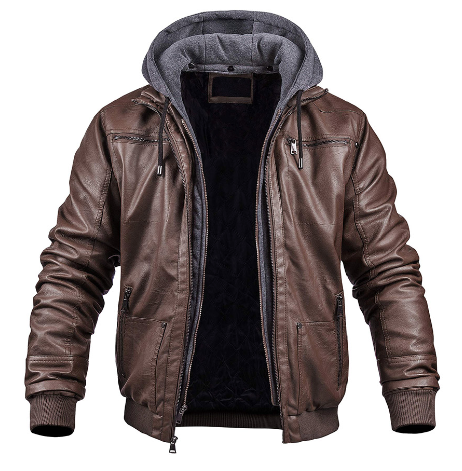 Herren Jacke mit Reißverschluss | Taschen | Kordelzugkapuze