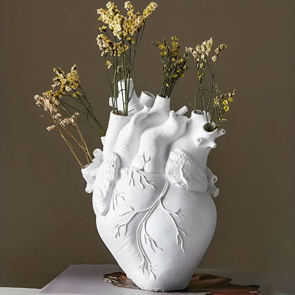 Herzförmige Vase – Dekorative Blumenvase für Arrangements 2