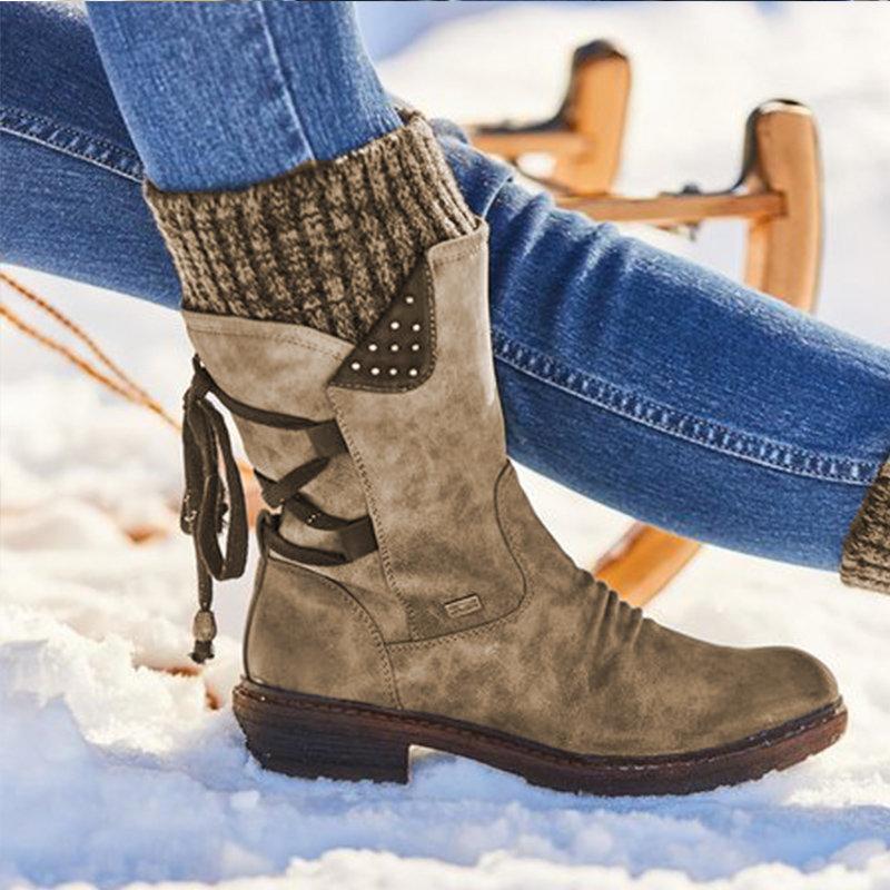 Isolierte Winterstiefel für Damen für kaltes Wetter 0