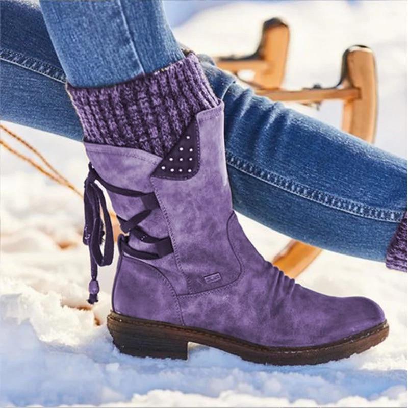 Isolierte Winterstiefel für Damen für kaltes Wetter 10