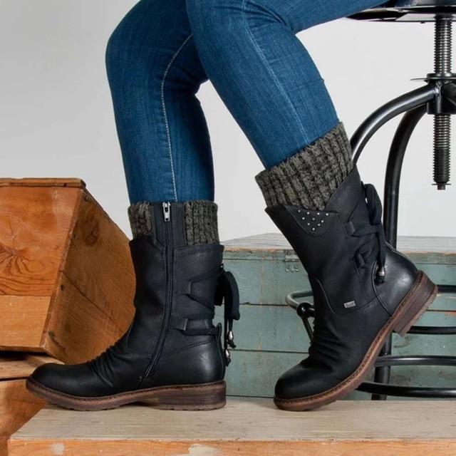 Isolierte Winterstiefel für Damen für kaltes Wetter 9