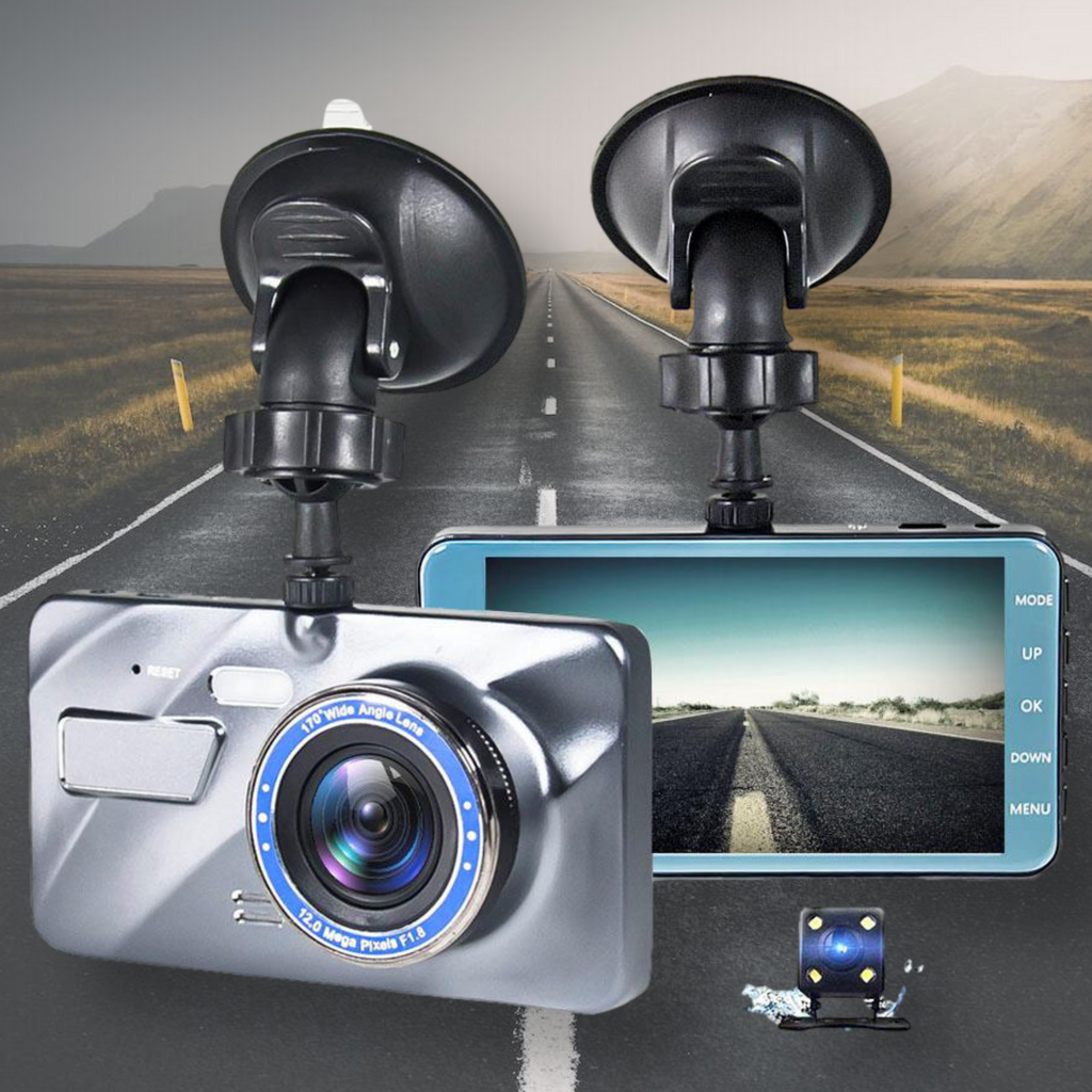 Kabellose Dashcam fürs Auto – Front- und Rückkameraaufnahme in 1080p 0