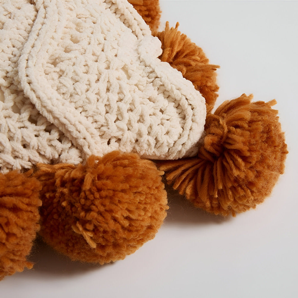 Kissenbezug – Pompon-Strickdesign Für Sofas Und Betten 5