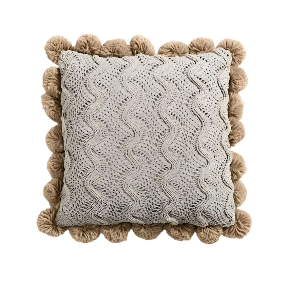 Kissenbezug – Pompon-Strickdesign Für Sofas Und Betten 8